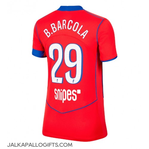 Paris Saint-Germain Bradley Barcola #29 Kolmaspaita Naiset 2025-26 Lyhythihainen